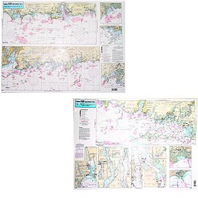 Captain Segull's Nautical Charts Coast of Connecticut and Fishers Island